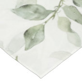 Botanical Green Leaf Pattern テーブルクロス (アングル)