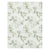 Botanical Green Leaf Pattern テーブルクロス (正面)