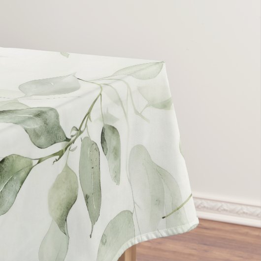 Botanical Green Leaf Pattern テーブルクロス (インサイチュ)