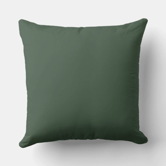 botanical green leaf pillow クッション (裏面)