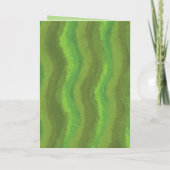 Botanical Green Textured 50th Birthday  カード (裏面)