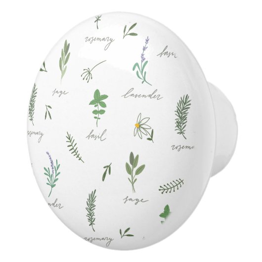 Botanical Greenery セラミックノブ (右)