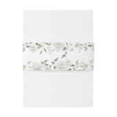 Botanical Greenery Floral Chic Wedding Monogram 招待状ベリーバンド (裏面例)