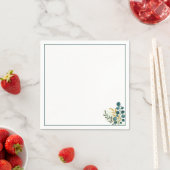 Botanical Greenery Minimal Cocktail スタンダードカクテルナプキン (インサイチュ)