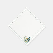 Botanical Greenery Minimal Cocktail スタンダードカクテルナプキン (角)