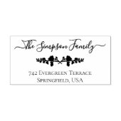 Botanical Greenery Script Create Your Own  ラバースタンプ (インプリント)