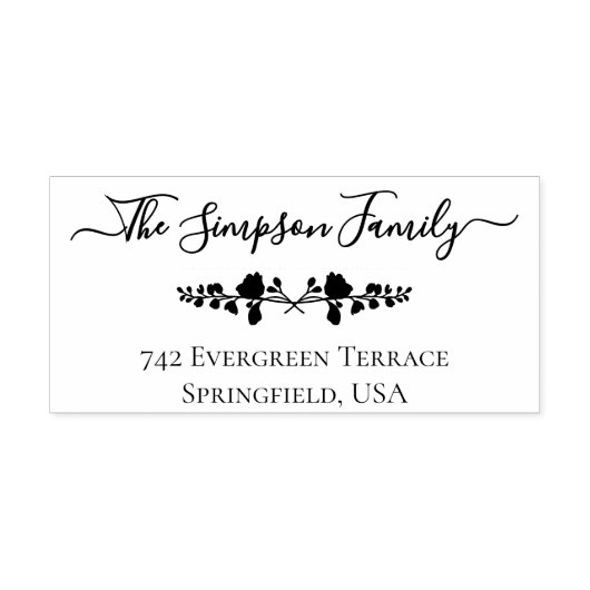 Botanical Greenery Script Create Your Own  ラバースタンプ (インプリント)