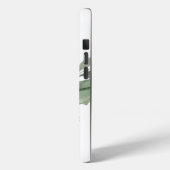 Botanical Greenery Silver Ribbon Personalized Case-Mate iPhoneケース (裏面 / 左)