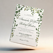 Botanical Greenery Wedding Invitation 招待状
