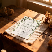 Botanical Greenery Wedding Invitation 招待状