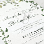 Botanical Greenery Wedding Invitation 招待状