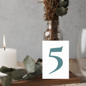 Botanical Greenery Wedding Table Numbers テーブルナンバー
