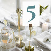 Botanical Greenery Wedding Table Numbers テーブルナンバー
