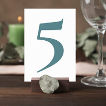 Botanical Greenery Wedding Table Numbers