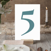 Botanical Greenery Wedding Table Numbers テーブルナンバー