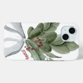 Botanical Greenery With Berries Personalized Case-Mate iPhoneケース (裏面 (横))
