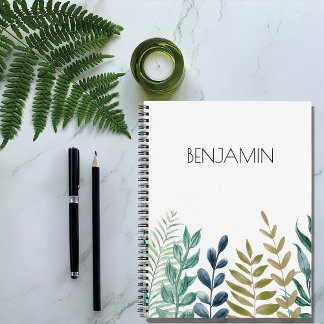 Botanical Harmony Personalized Journal ノートブック