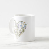 Botanical Heart Apothecary Pharmacy Flower コーヒーマグカップ (正面左)