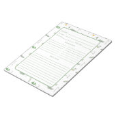 Botanical Herb Recipe ノートパッド (アングル)