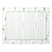 Botanical Herb Recipe ノートパッド (正面)