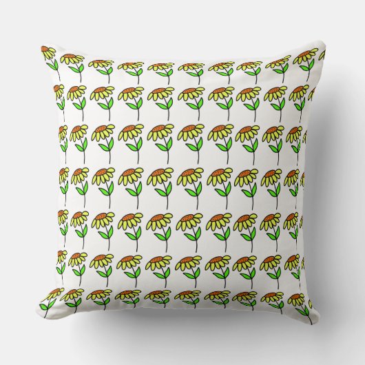 Botanical Illustration Decorative Cushion for Cott クッション (正面)