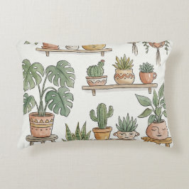 Botanical Illustration wall art, Plant Lover Gift アクセントクッション