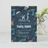 Botanical Inspired Call Lilies Sparkle  招待状 (スタンド正面)