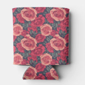 Botanical Inspired Rose Flower Garden Birthday 缶クーラー (裏面)