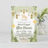 Botanical Islamic Iftar Invitation with Quran 招待状 (スタンド正面)
