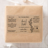 Botanical Kraft Essential Oil Bottle Label ラベル (インサイチュ)