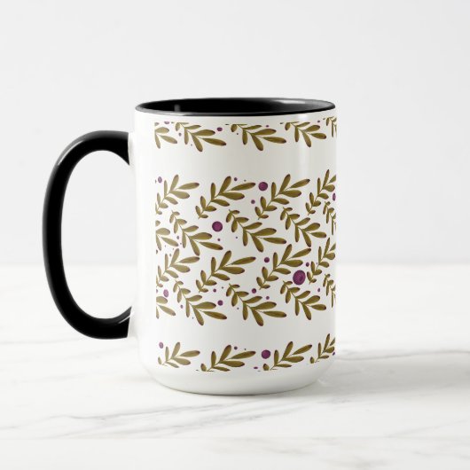 Botanical Leaf Combo Mug (15 oz) マグカップ (左)