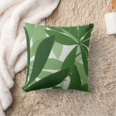 botanical leaf fresh green interior クッション (ブランケット)