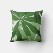 botanical leaf fresh green interior クッション (裏面)