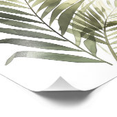 Botanical Leaf Watercolor Art Print-Palm フォトプリント (角)