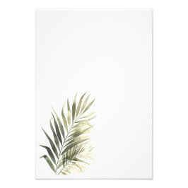 Botanical Leaf Watercolor Art Print-Palm フォトプリント