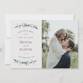 Botanical Leafy Greenery日付を保存