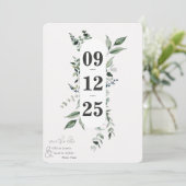 Botanical Leafy Greenery日付を保存 (スタンド正面)