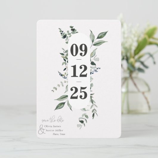 Botanical Leafy Greenery日付を保存 (スタンド正面)