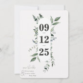 Botanical Leafy Greenery日付を保存 (正面)