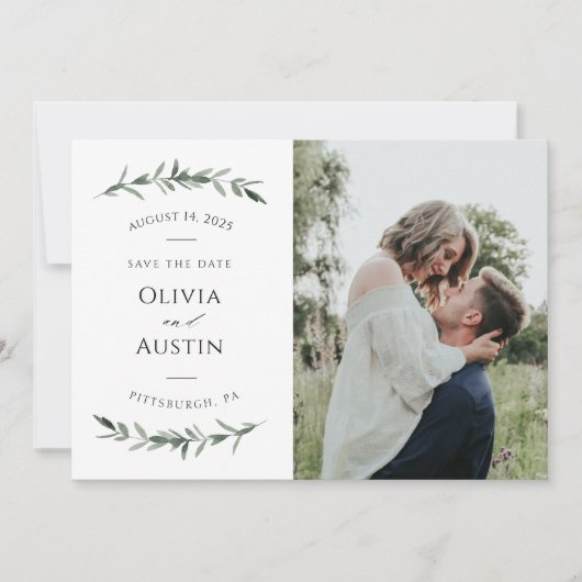 Botanical Leafy Greenery日付を保存 (正面)