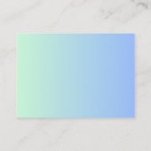 Botanical Leaves Birthday Card | Elegant Gradient  エンクロージャーカード (裏面)