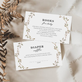 Botanical Leaves Book Request Enclosure Card エンクロージャーカード