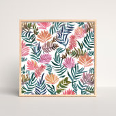 Botanical Leaves Watercolor | Floral Colorful ポスター