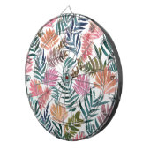Botanical Leaves Watercolor | Floral Colorful Leaf ダーツボード (正面右)