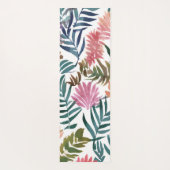 Botanical Leaves Watercolor | Floral Colorful Leaf ヨガマット (裏面)