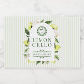 Botanical Lemon Frame Limoncello  スパークリングワインラベル (シングルラベル)