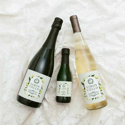 Botanical Lemon Frame Limoncello  スパークリングワインラベル