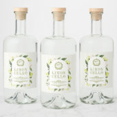 Botanical Lemon Frame Limoncello  リキュールボトルラベル (ボトル)