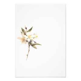 Botanical Lemon Watercolor Art Print-Stage1 フォトプリント