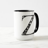 Botanical Letter Z Mug, Art by Elizabeth Sampson マグカップ (正面右)